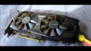 Como tirar a Poeira da Galax GTX 1060 6gb EXOC Sem Trocar a Pasta Termica