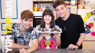 Valentinstag Ideen // Schokoküsse selbermachen mit darkviktory & Kostas Kind // #yumtamtam