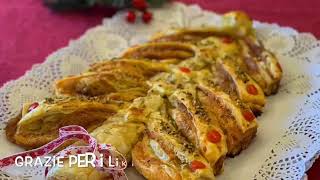 ALBERO DI NATALE SALATO SENZA STAMPO FACILE E VELOCE /QUICK AND EASY SALTED CHRISTMAS TREE