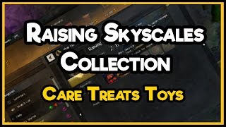 Guild Wars 2  - Raising Skyscales - Care, Treats, Toys