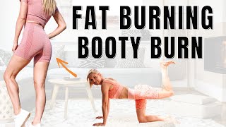 10 minute FAT BURNING & BOOTY BURN at home workout - Rebecca Louise