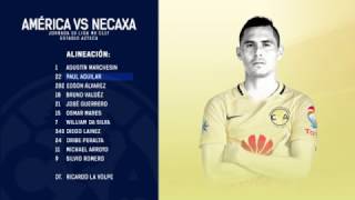 Alineación America vs Necaxa | Jornada 10 | Liga MX | Clausura 2017