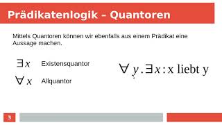 Mathematik für Informatiker -- Prädikatenlogik