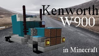 Kenworth W900 American Semi truck in Minecraft
