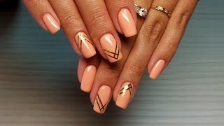 Дизайн ногтей гель-лак shellac - Декоративная лента (видео уроки дизайна ногтей)