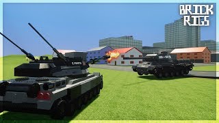 БИТВА ТАНКОВ ИЗ ЛЕГО | АТАКА ГОРОДА | BRICK RIGS ОНЛАЙН