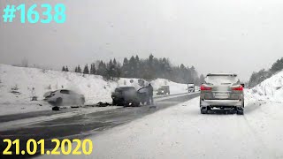Новая подборка ДТП и аварий от канала «Дорожные войны!» за 21.01.2020. Видео № 1638.
