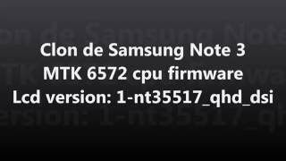 Firmware Samsung Galaxy Note 3 Clon MTK 6572