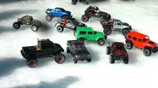 RC ADVENTURES - 4x4 Trucks on a Group Trail Run in Canadian Outback (PT2)