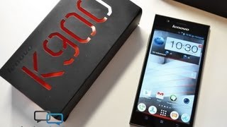 Распаковка Lenovo K900: тонкий металлический смартфон с 5,5" дисплеем (unboxing)