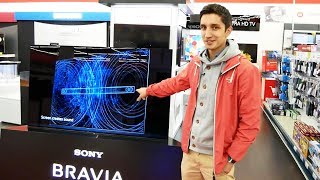 Смотрим телевизор Sony A1 со звуком ИЗ ЭКРАНА
