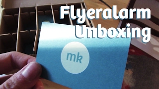Flyeralarm Visitenkarten Recycling Papier Unboxing