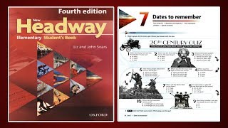 (Update) New Headway Elementary Student's Book 4th :Unit.7 -Dates To Remember