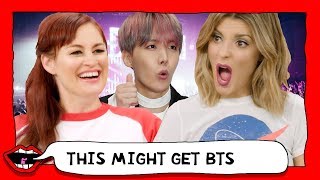 REACTING TO BTS FOR THE FIRST TIME (K-POP) with Grace Helbig & Mamrie Hart