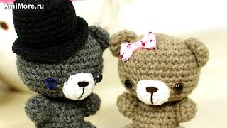 Амигуруми: схема Крошечного Мишки. Игрушки вязанные крючком. Free crochet patterns.