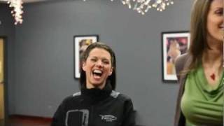 Tenicia (T.) Trask of TNT Fitness Studios and her videographer, Carlene