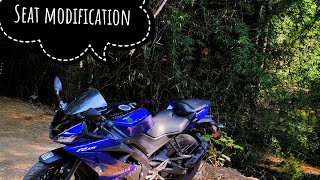 Best Seat modification of R15V3 for long Touring ||R15 Seat Modification||
