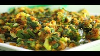 Spring Onion Fry Curry With Besan