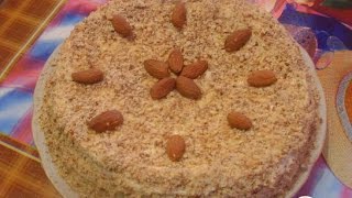 Торт из бисквитных коржей с лимонным кремом  Пошаговый рецепт с фото