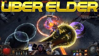 Path of Exile Uber Elder | Blind First Attempts | RF Scorching Ray Jugg