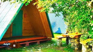Отдых на Алтае. База Отдыха Горный Чарыш. Обзор дома в зоне кемпинга.