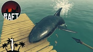 №1 ИГРАЕМ В RAFT|АКУЛА ЧУТЬ НЕ УБИЛА,ЭТО БЫЛО СТРАШНО