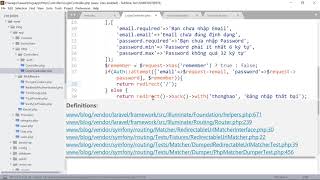 Laravel 5.6: Validated, xử lý hệ thống đăng nhập, đăng xuất, ghi nhớ đăng nhập (Full HD)