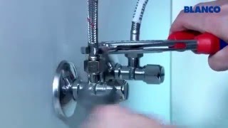 Как установить смеситель на кухне Blanco видео