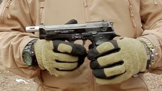 Стартовый (Сигнальный) пистолет EKOL Jackal DUAL. Стрельба очередями