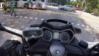 A quick morning run on the Yamaha Xmax 300