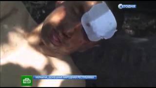 Ополченцы допрашивают взятых в плен карателей, те признаются воевать с ополченцами они отправляются