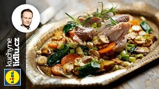 Vařené krůtí stehno s restovanou zeleninou - Marcel Ihnačák - RECEPTY KUCHYNE LIDLU