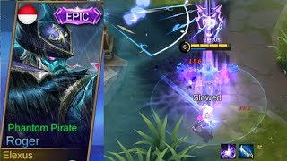 Upcoming Roger Epic Skin Phantom Pirate Gameplay - Mobile Legends
