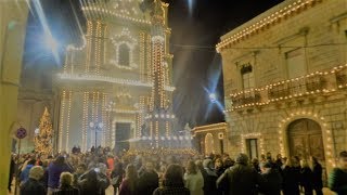 Presicce (Lecce) accensione luminarie SPOT Ferrero Rocher