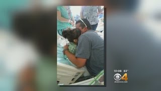 Little Girl Meets Hero Who Pulled Her From Bottom Of Lake