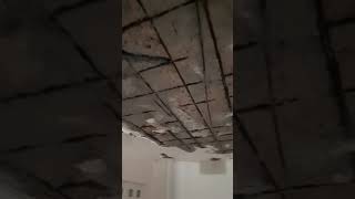 Recuperação estrutural de laje em concreto armado: atual, escarificação, lixamento e pintura