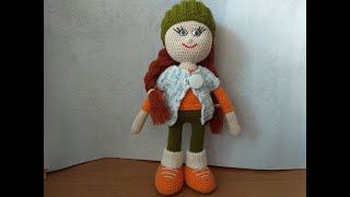 Подробный МК//Вязаная кукла "Красотка". Часть 4.