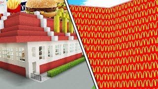 Minecraft 1V1V1V1 MCDONALDS LUCKY BLOCK WALLS! | (Minecraft Modded Minigame) | JeromeASF