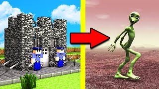 НУБ ЗЕЛЕНЫЙ ЧЕЛОВЕК ПРОТИВ ТЮРЬМЫ В Майнкрафт Нубик танцует minecraft троллинг нуба Мультик Мод
