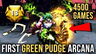 Levkan First GREEN EPIC Pudge Arcana - 4500+ Games LVL 13 Dota Plus