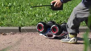 Spider police monster truck - kids video  Детский монстр трак, гоночные машины на пульте управления.