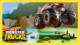 EPIC MONSTER TRUCK SLIME JUMP | Monster Trucks | Hot Wheels