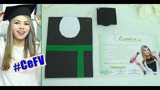 Convite de Formatura Faculdade | #CeFV | Paloma Soares