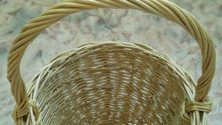 Плетение ручки корзины - Weave a basket handle