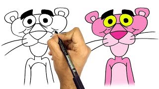 رسم النمر الوردي للاطفال || بأسهل طريقة || تعليم الرسم للاطفال || كيف ترسم النمر الوردي