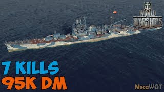 World of WarShips | Myoko | 7 KILLS | 95K Damage - Replay Gameplay 1080p 60 fps