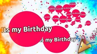 Agar.io -  It's My Birthday !! ( Agario Solo Gameplay )