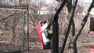 Мини кран для прицепа самодельный