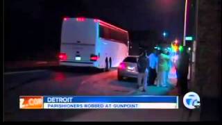 Church robbery and shooting