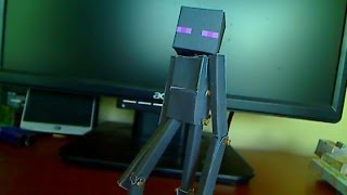 How to make a Minecraft Papercraft Enderman